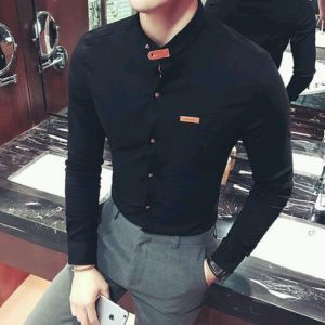 Vlite Mens Designer Cotton Solid Shirts