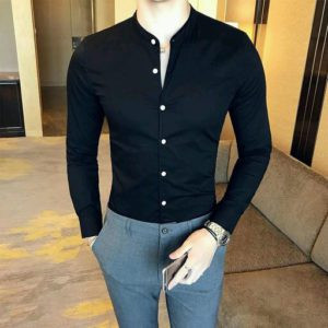 Vlite Mens Designer Cotton Solid Shirts