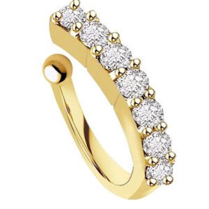 Nits Women’s Brass Gold Plated Nosepins