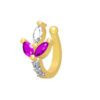 Litn women's brass gold plated nosepins 1 Rojdeal. In - jwellery