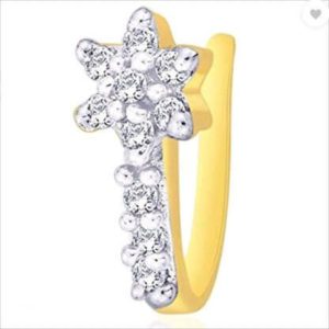 Xcte Women’s Brass Gold Plated Nosepins