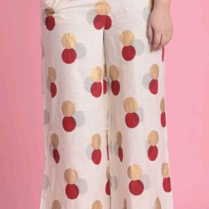 Women’s Beige Color Solid Straight Crepe Kurta With Palazzo Set