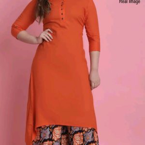 Women’s Solid Kurta Sets with Palazzo Ravina