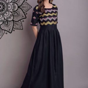 Rojdeal Women’s Embellished Rayon Kurtis