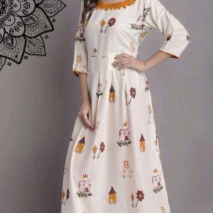Rojdeal Women’s Embellished Rayon Kurtis