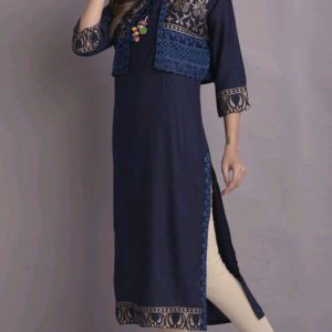 Rojdeal Era Women’s Embellished Rayon Kurtis