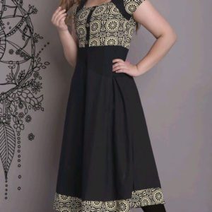 Rojdeal Fashion Womens Cotton Embroidred Kurta with Printed