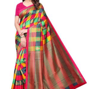 Ganesh Art Silk Saree With Blouse Piece