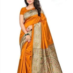 Roj Art Silk Saree With Blouse Piece