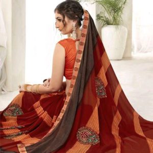 Roj  Designer Women’s Georgette Saree