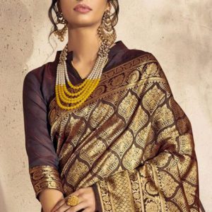 Roj Designer Art Silk Saree with Blouse Piece