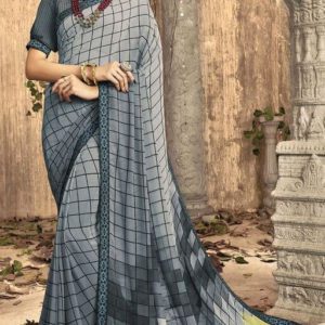 Roj Siya Pretty Georgette Printed Saree