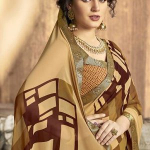 Roj Siya Pretty Georgette Printed Saree