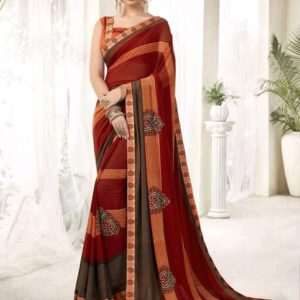 Roj  Designer Women’s Georgette Saree