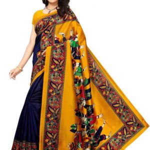 Rojdeal Sarees georgette with blouse piece Saree