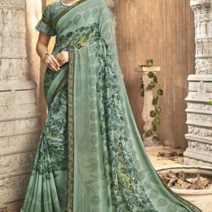Roj Siya Pretty Georgette Printed Saree