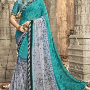 Roj Siya Pretty Georgette Printed Saree