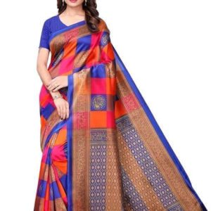 Women’s Kalamkari Silk Saree with Blouse Piece