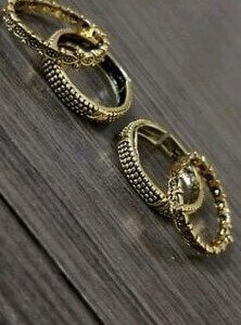 Lyks Brass Gold Women’s Anklets & Toe Rings Pack of 2 Pair