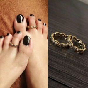 Lyks Brass Gold Women’s Anklets & Toe Rings