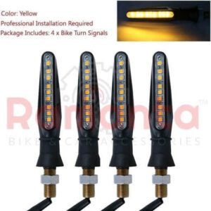 Ramanta 9 LED Turn Signal Side Indicator Light Universal Bike KTM Style Pack Of 4
