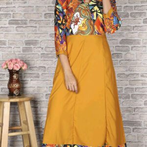 Fashionable Printed Crepe Kurtis