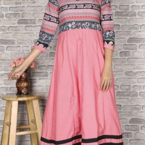Rojdeal Printed Crepe Kurtis