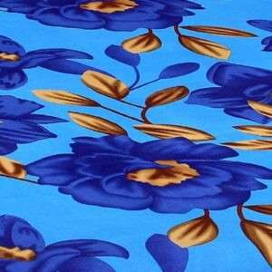 Rojdeal Glace Cotton King Size Double Bedsheet with 2 Pillow Covers (Blue 1)