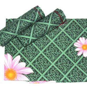 Rojdeal Glace Cotton King Size Double Bedsheet with 2 Pillow Covers (Green)