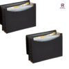 Rojdeal expanding file folder, letter size (fits a4 paper) - black - with 13 pockets (pack of 1)
