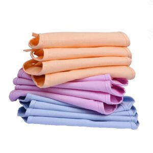 Rojdeal Washable and Reusable Nappy for Babies Baby’s Cotton Cloth Diapers Langot for baby 0-6 months Double Layer Cotton Nappy For New Born Baby U Shaped Pack of 10 Pcs