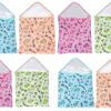 Rojdeal 100% soft cotton baby hooded towels extra soft