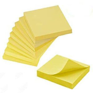 Rojdeal Sticky Notes 3 x 3 Inch Pads, 500 Sheets (Yellow x 100 Sheets) (3)