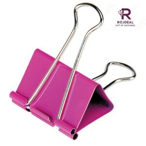 Rojdeal Antirust Multicolor Binder Clips 20pcs, 19mm Paper Clips, Binding Clip Clamps for Office Stationery, Binding Loose Papers, 40 Sheet Holding Capacity, Clips for Paperwork