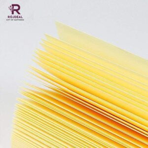 Rojdeal Sticky Notes, 2X Sticking Power, 3″ x 3″ , Pastel Yellow Sticky Notes (Pack of 3, 100 Sheets per Pad)