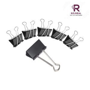 Rojdeal 25 mm Size Paper Binder Clip Clamp for Office, Home, School, Paper Holding Clips Set of 6 Dozen (72 Pieces)