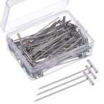 Rojdeal t-pins 500 pcs pointed needle metal all pin for office and home