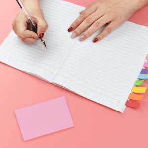 Page marker index tabs sticky notes