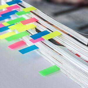 Page marker index tabs sticky notes