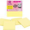 Rojdeal sticky notes 3 x 3 inch pads, 500 sheets (yellow x 100 sheets) 1 Sticky notes
