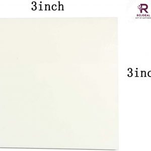 Rojdeal 50 Sheets Transparent Sticky Notes, Clear Sticky Notes Waterproof Self-Stick Notes, Removable Translucent Sticky Notes with Pen, (3×3inch, Translucent)