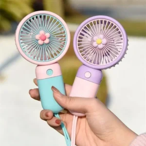 Portable Cute Mini Fan Rechargeable Battery Small Fan,USB Charging Fan High Speed Portable USB Hand Fan Travel, Makeup, Kitchen