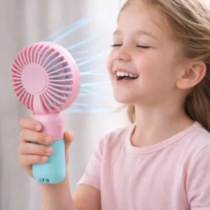 Portable Cute Mini Fan Rechargeable Battery Small Fan,USB Charging Fan High Speed Portable USB Hand Fan Travel, Makeup, Kitchen