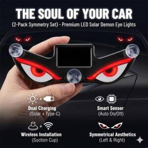 Devil Eye Solar Light for Cars (1)